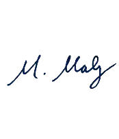 Unterschrift Marcel Maly